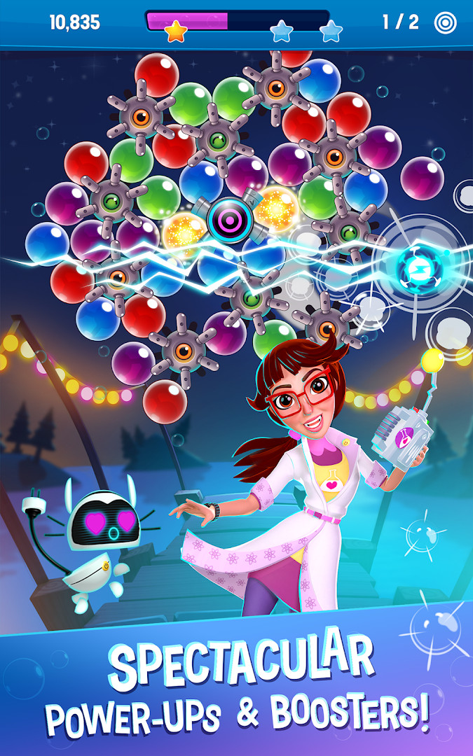 Bubble Genius — экран сохранения и результатов, рейтинг