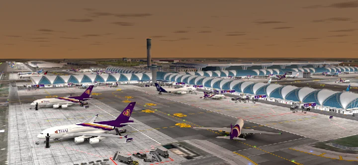 World of AirportsTM: выбор из более чем 80 реалистичных моделей воздушных судов