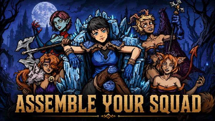 Главный экран Darkest AFK: Role playing game с отрядом легендарных героев