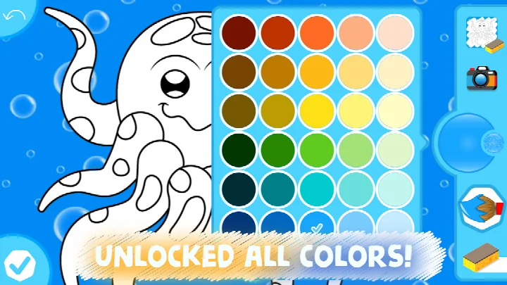 Раскраска динозавра в Easy coloring pages for kids с текстурной заливкой травы