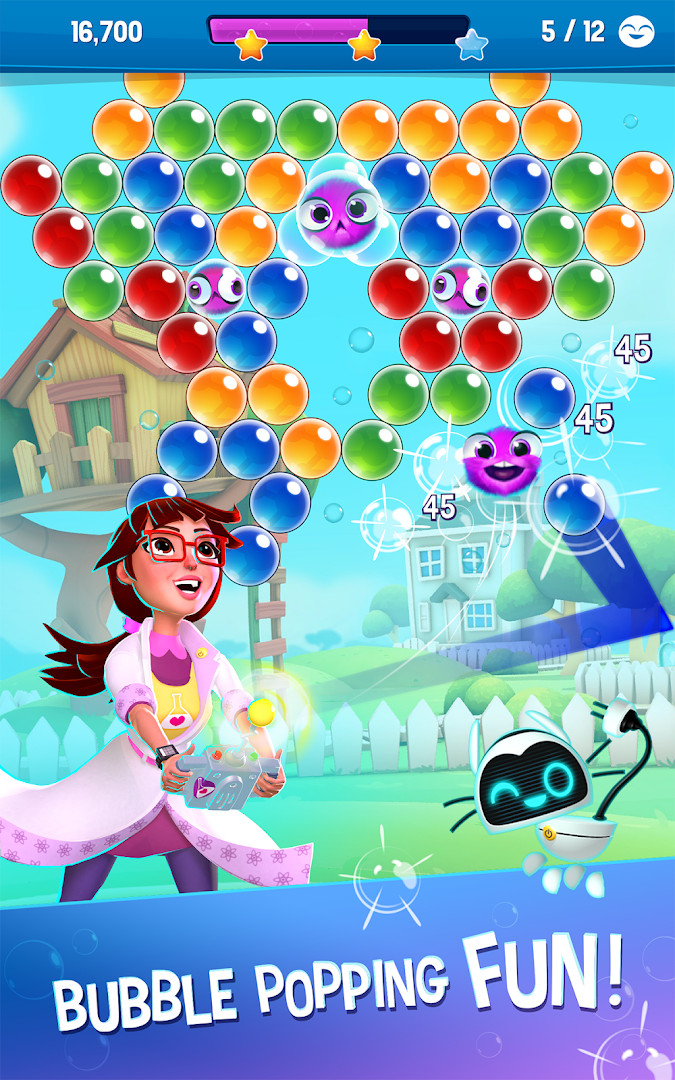 Bubble Genius — экран прогресса: карта уровней