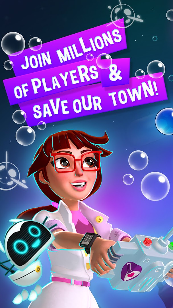 Bubble Genius — главный экран выбора уровней и обучения